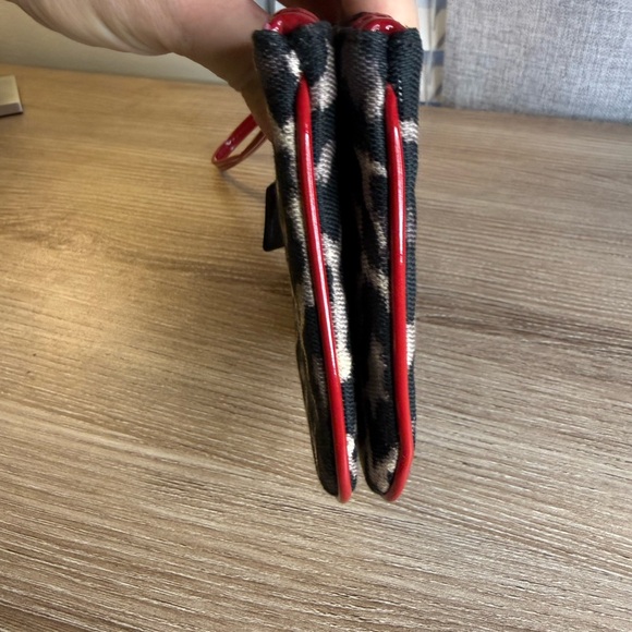 Coach Leopard Print Clutch with Red Accents Set Of 2 - Picture 10 of 12